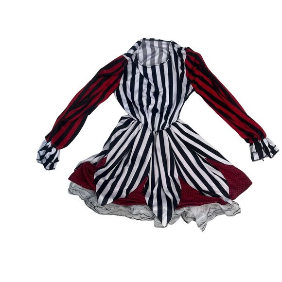 Adult Women’s Stripped Clown Costume Dress. One Size fits most. - Picture 2 of 9